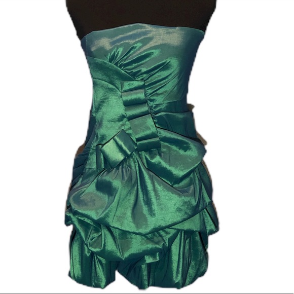 Daisy Dresses & Skirts - Daisy Shimmering Strapless Green Formal.      D005